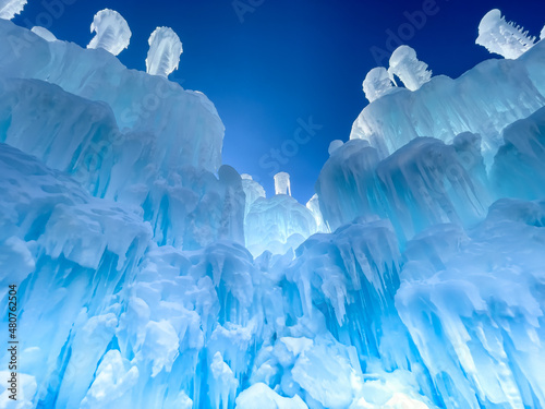 Quadro em tela frozen ice formations