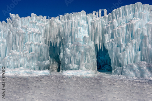 melting ice wall