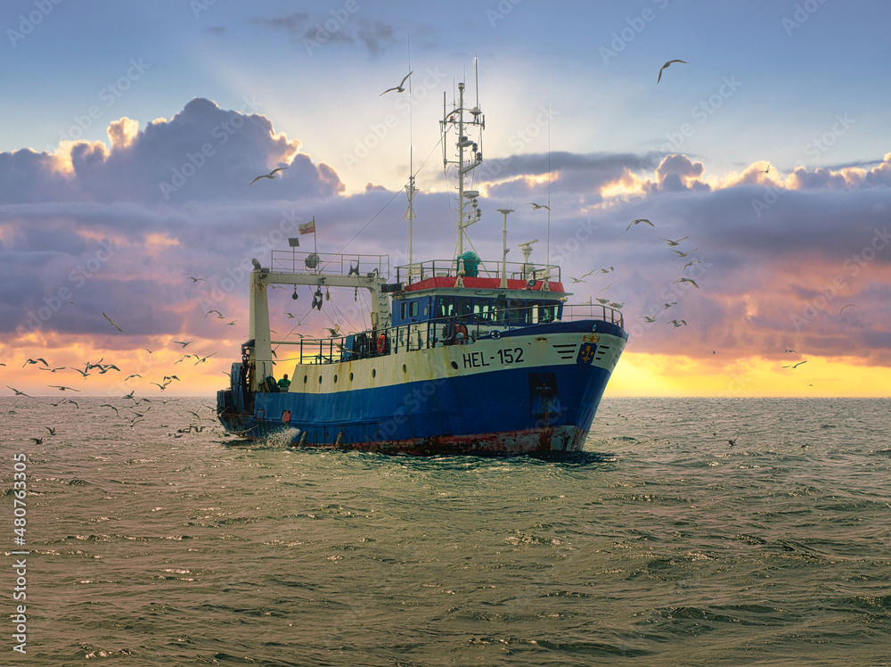 Fototapeta premium Kuter Hel 152