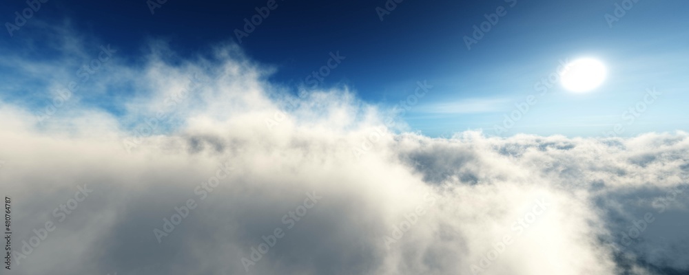,Beautiful cloud landscape above the clouds at sunset, clouds panorama at sunrise, flight above the clouds, 3d rendering ,Beautiful cloud landscape above the clouds at sunset, clouds panorama at sunrise, flight above the clouds, 3d rendering