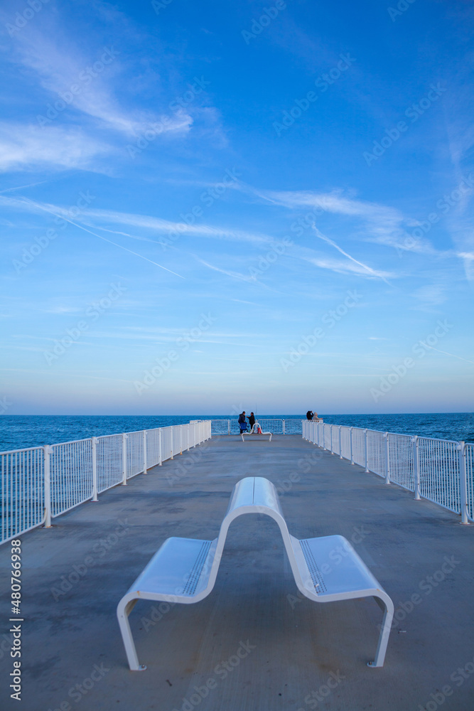 Landscape view from Varna beach, St. Konstantin and Helena