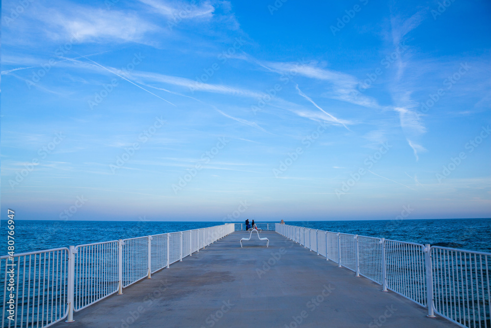 Landscape view from Varna beach, St. Konstantin and Helena
