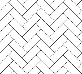 Papier peint photo Noir et blanc patrons Motif chevrons métro géométrique moderne  © JuliaBliznyakova