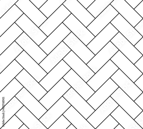 Herringbone pattern for laying subway and laminate tiles. Seamless geometric background for interior design.