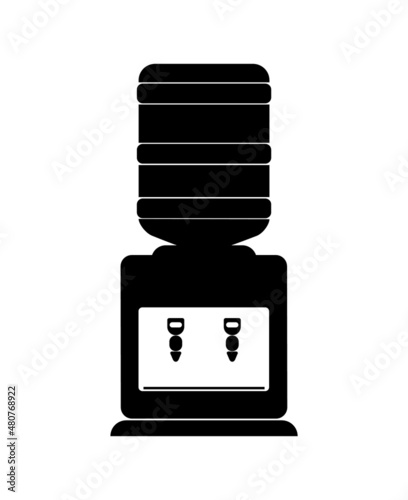 Water cooler machine vector illustration on white background