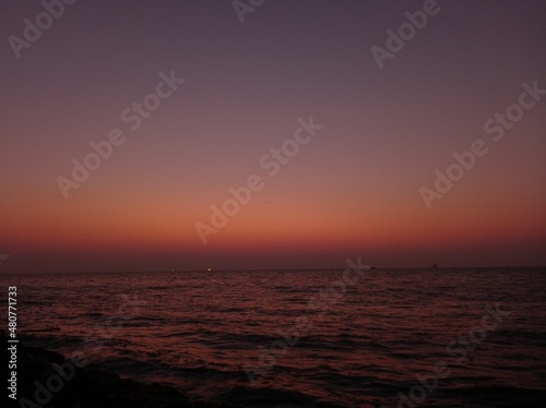 sunset hues at the sea  © Jose