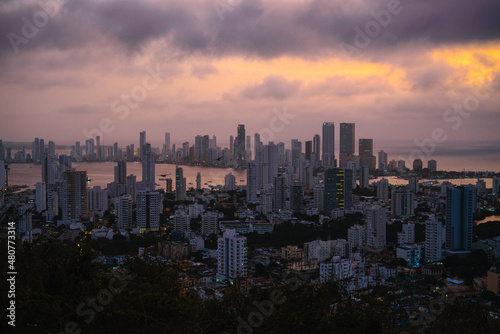city skyline at sunset © Alfredo