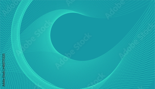Blue turqouise Psychedelic Linear Wavy Backgrounds Vector  photo