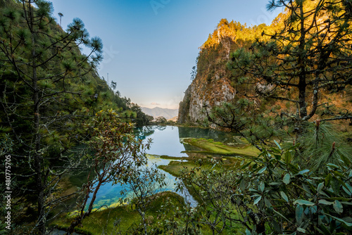 lake in the mountains photo