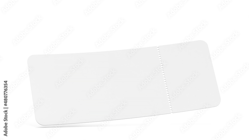 Blank airplane or event ticket mockup Blank airplane or event ticket mockup