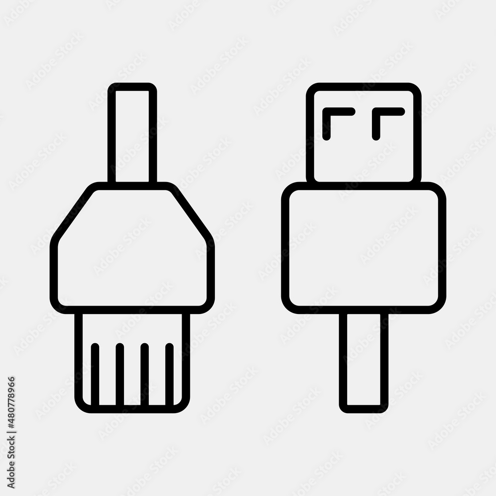 USB Cable icon is made to complement your design needs, such as flyers, mobile and web applications and others. USB Cable icon is made to complement your design needs, such as flyers, mobile and web applications and others.