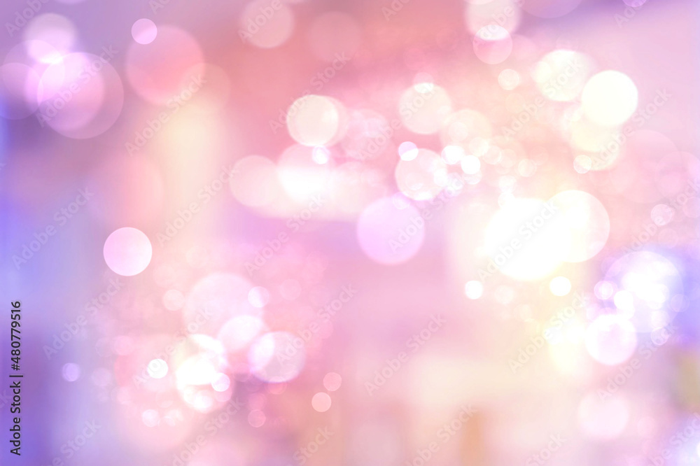 Abstract pink background blur with bokeh