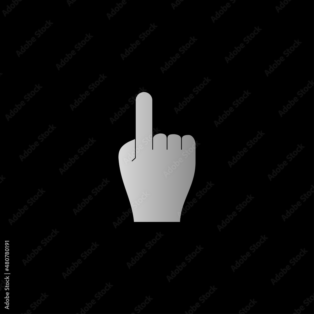 Obraz premium hand shape symbol icon for cursor