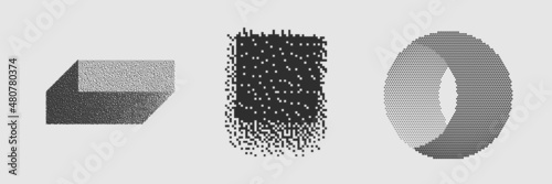Geometric Vector Shape. Figure isolated on background.