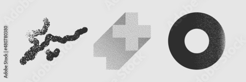 Geometric Vector Shape. Figure isolated on background.