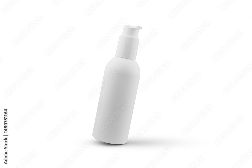white cosmetic package isolated on white background white cosmetic package isolated on white background
