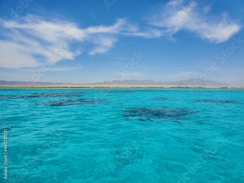 Fototapeta Naklejka Na Ścianę i Meble -  coral beach with turquoise water