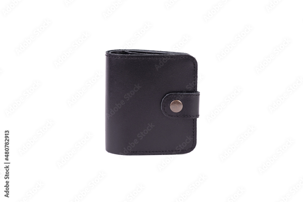 Leather card holder wallet isolated over the white background Leather card holder wallet isolated over the white background