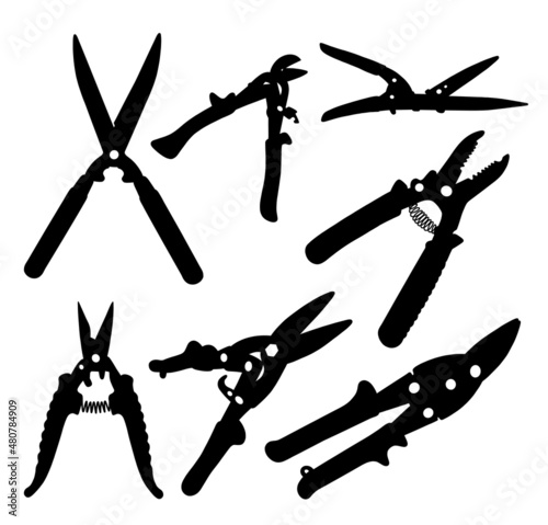 scissors silhouette for garden tool