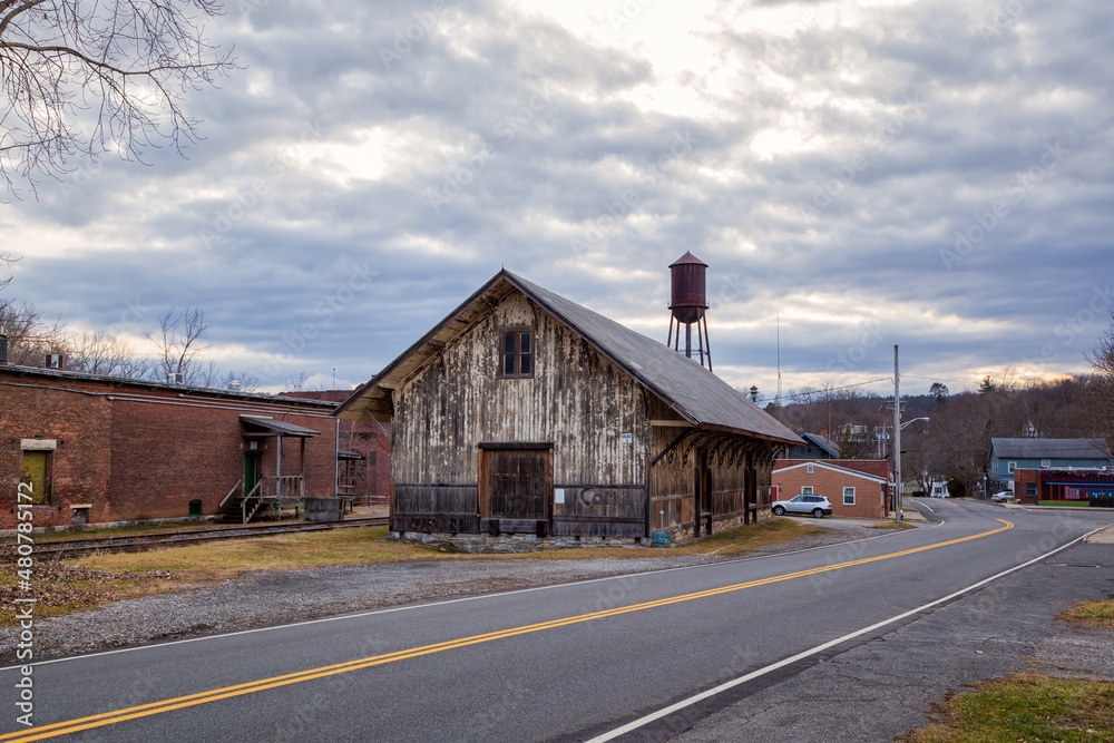 Obraz premium History Behind an old Town