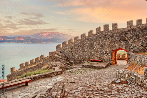 The castle of Nafpaktos, Greece photo