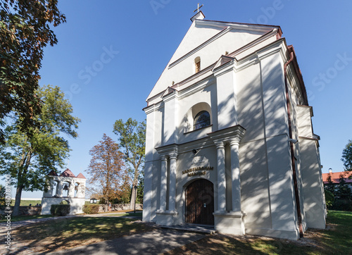St. Mary's Sanctuary in Siedlatkowo VIllage - Jeziorsko Lake near Uniejow photo