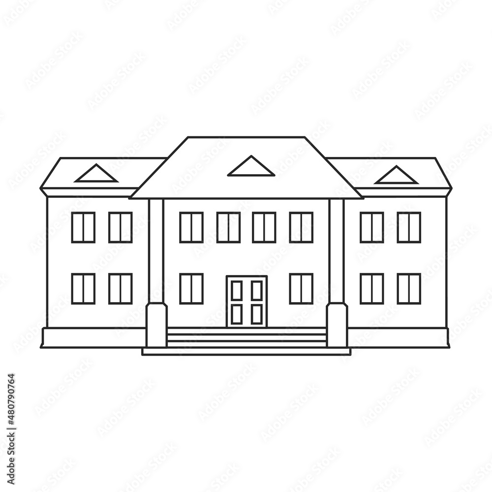 Building of government vector icon.Outline vector icon isolated on white background building of government . Building of government vector icon.Outline vector icon isolated on white background building of government .