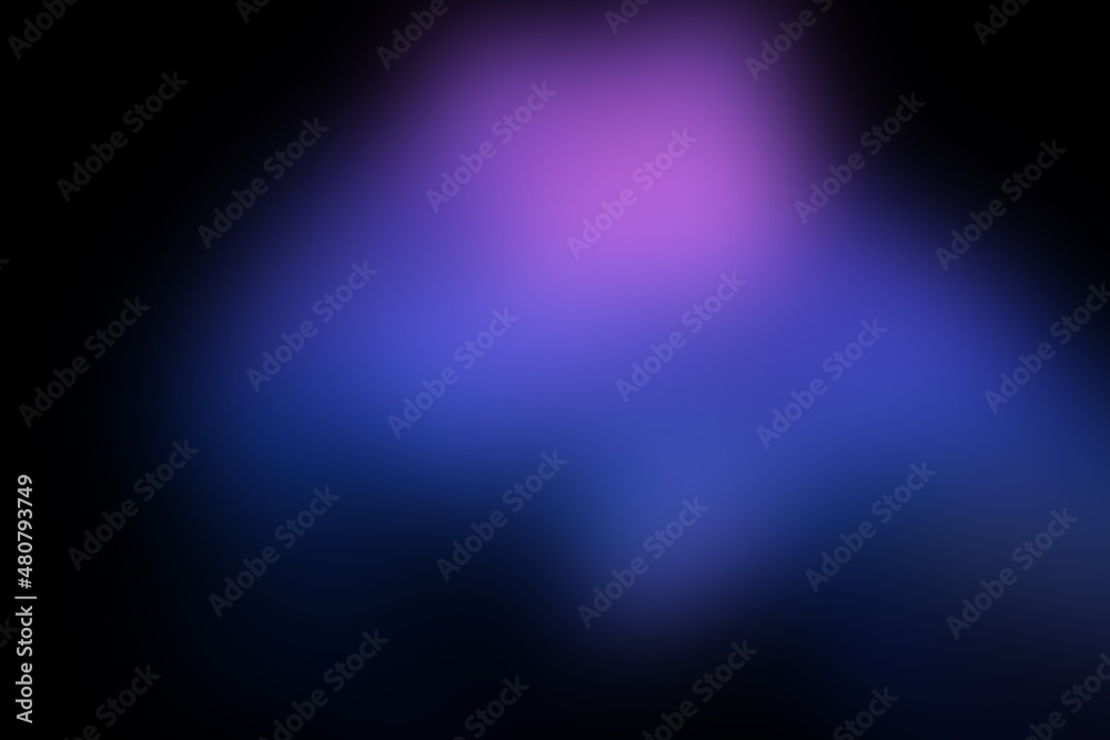 Blurred dark violet background with modern abstract blurred color gradient patterns. Smooth template for brochures, posters, banners, flyers, cards,  apps