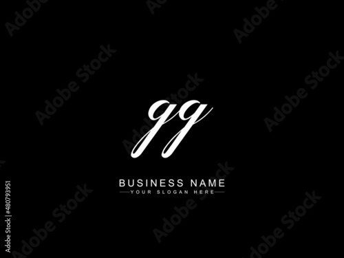 Monogram GG Logo, Signature gg Logo Icon Design for business or all kind of use