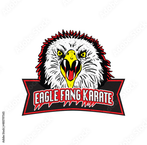 american eagle head, Cobra Kai, Eagle Fang Karate, logo