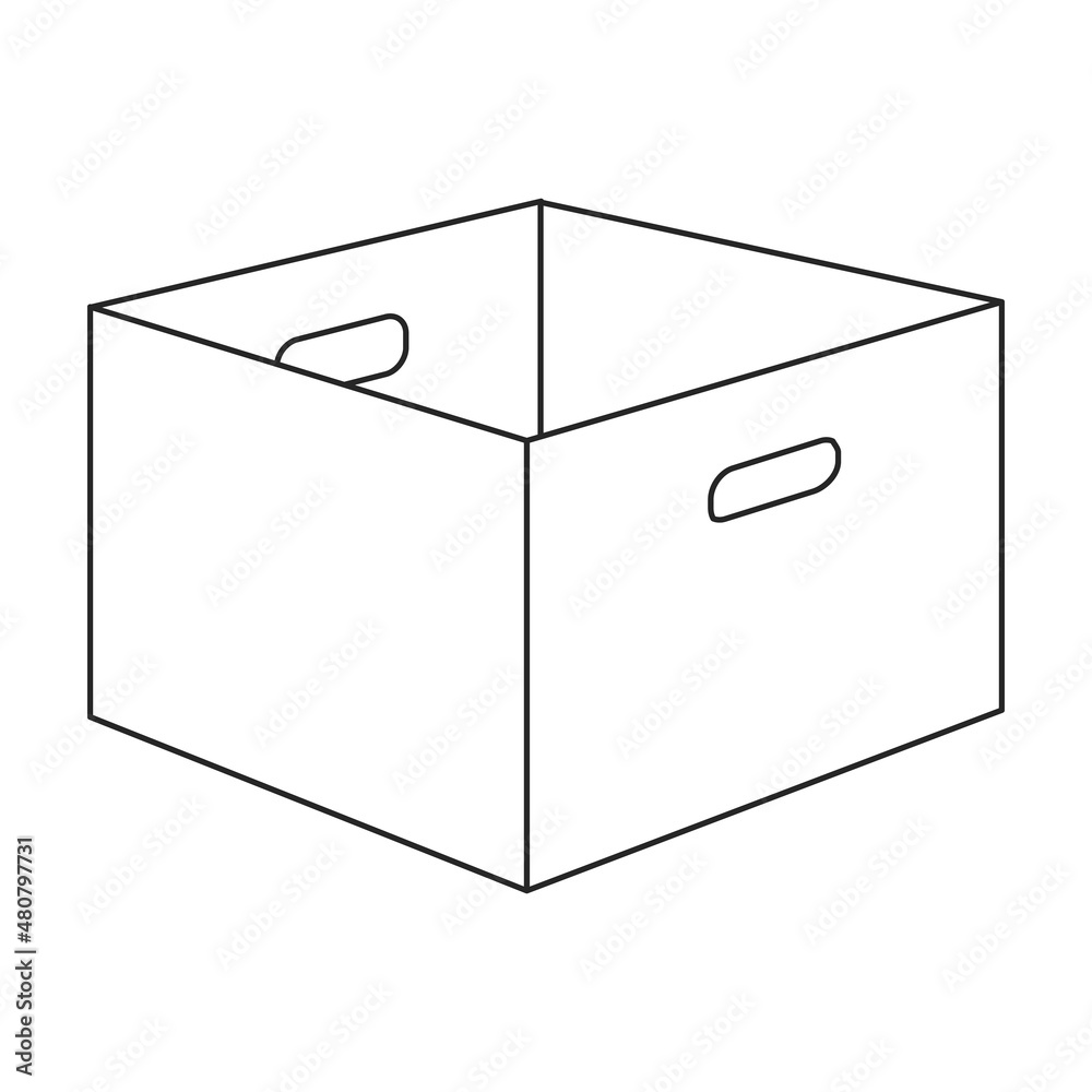 Wooden box vector icon.Outline vector icon isolated on white background wooden box. Wooden box vector icon.Outline vector icon isolated on white background wooden box.