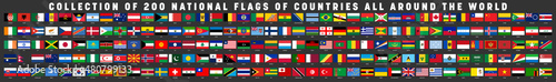 National flags of World countries collection
