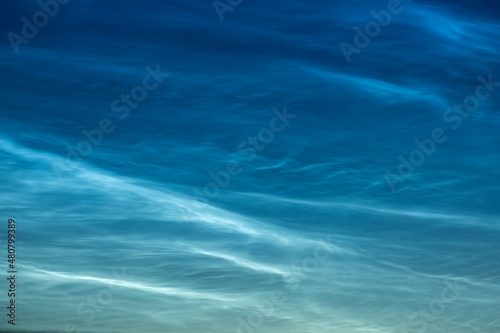 Noctilucent clouds, known also as night shining clouds seen in the summer in Estonian nature