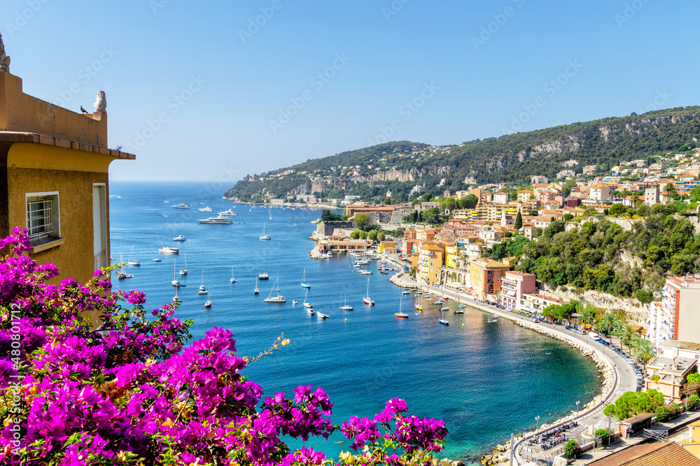 Obraz premium Villefranche-sur-Mer on French Riviera