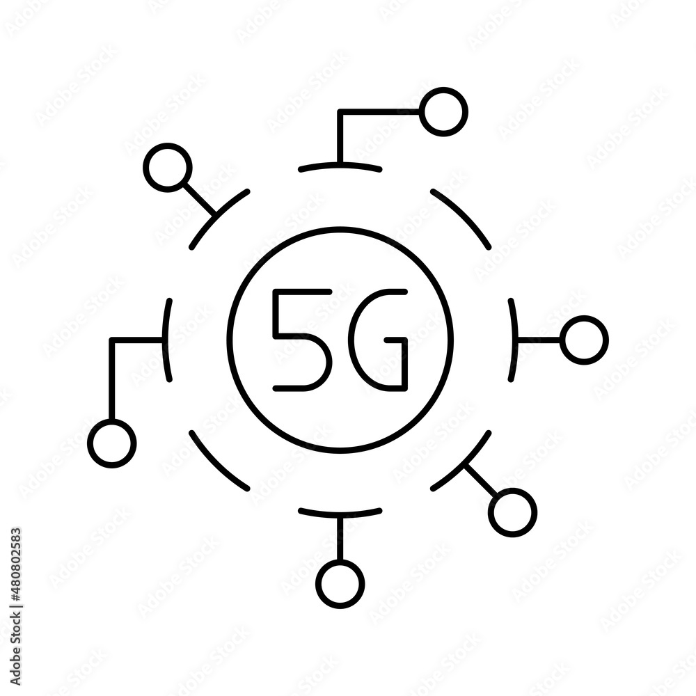 5G technology icon vector 5G technology icon vector