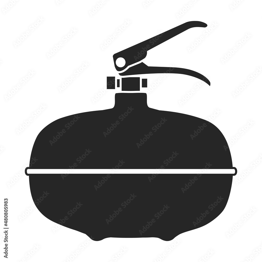 Fire extinguisher vector icon.Black vector icon isolated on white background fire extinguishe. Fire extinguisher vector icon.Black vector icon isolated on white background fire extinguishe.
