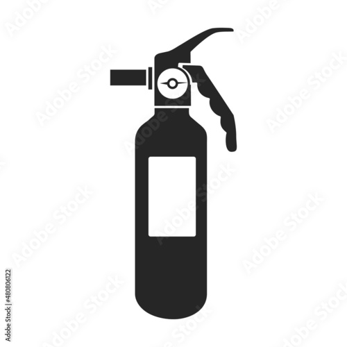 Fire extinguisher vector icon.Black vector icon isolated on white background fire extinguishe.
