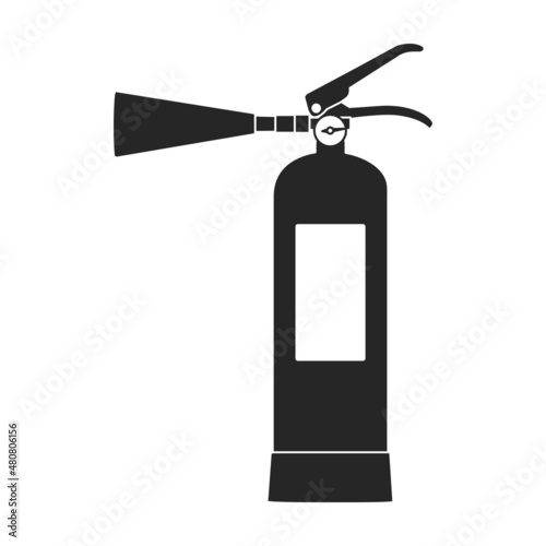 Fire extinguisher vector icon.Black vector icon isolated on white background fire extinguishe.
