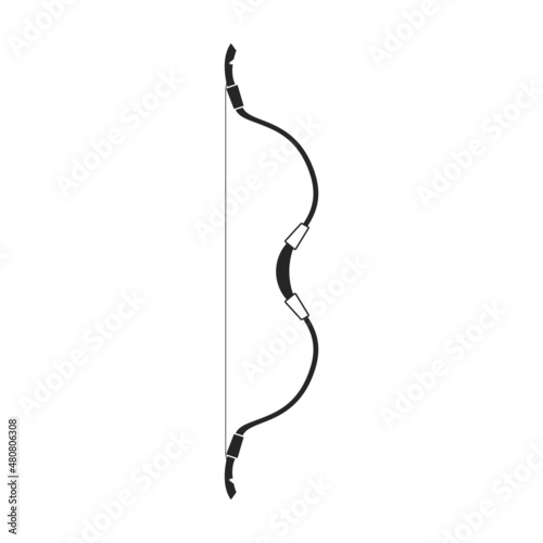 Crossbow vector icon.Black vector icon isolated on white background crossbow.