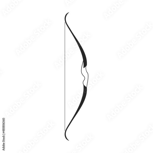 Crossbow vector icon.Black vector icon isolated on white background crossbow.