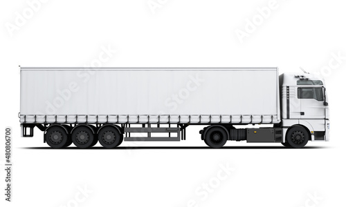 3d rendering mock up Truck
