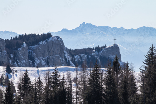Croix du Nivolet en hiver