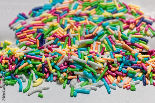 many cake decorative sugar beads