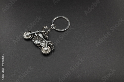 Keychain in the form of a motorcycle