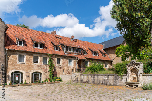 Leinwand Poster Historisches Gebäude - Kloster Ilsenburg
