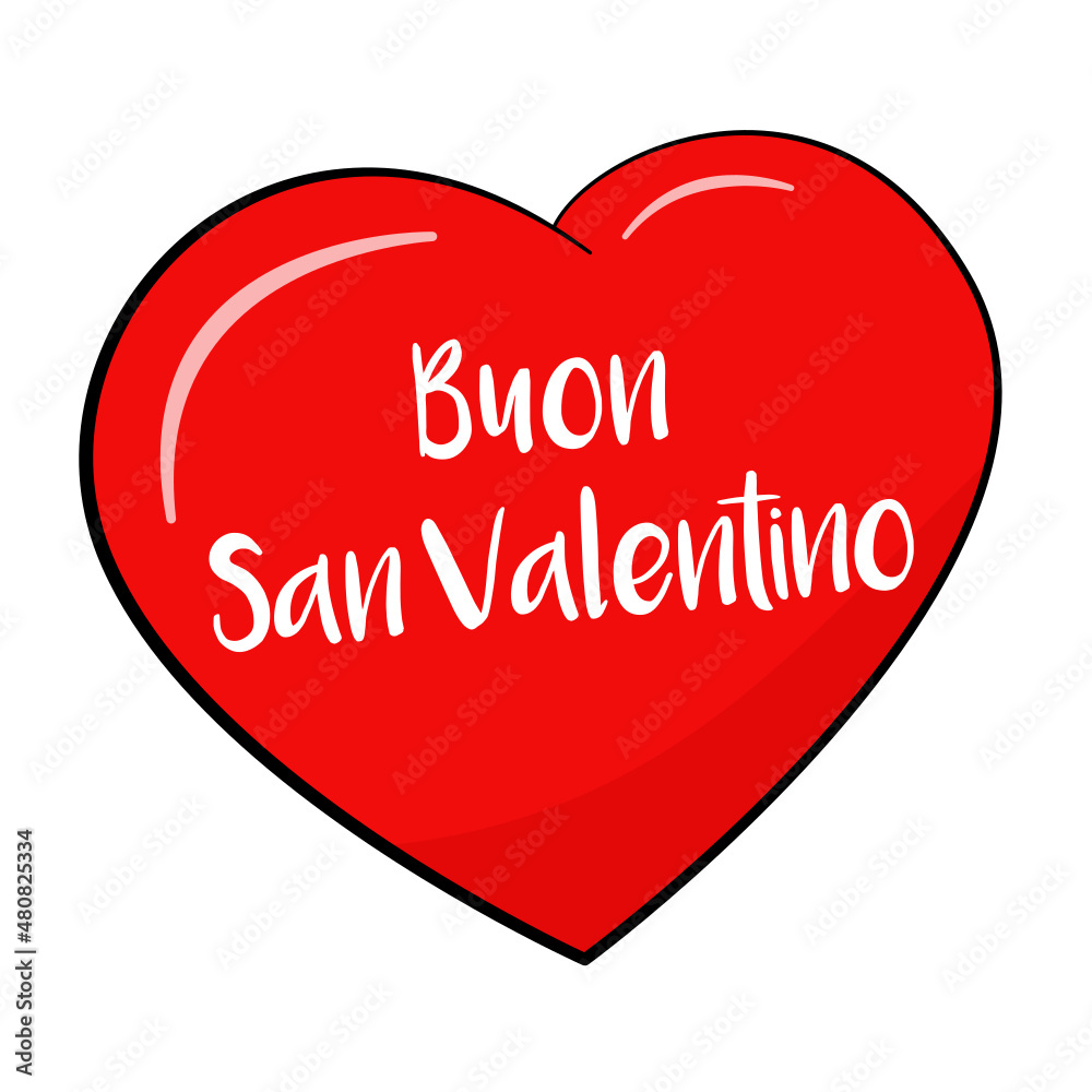 Buon San Valentino. Happy Valentine's Day, vector