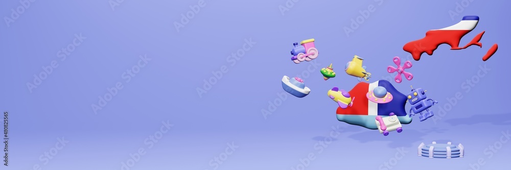 3 renderings of children's toys for promotion an cover template in Fiji 3 renderings of children's toys for promotion an cover template in Fiji