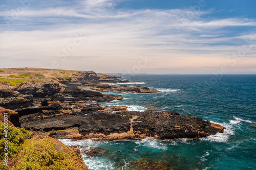 view of the coast of Phillip Island, Victoria, Australia.