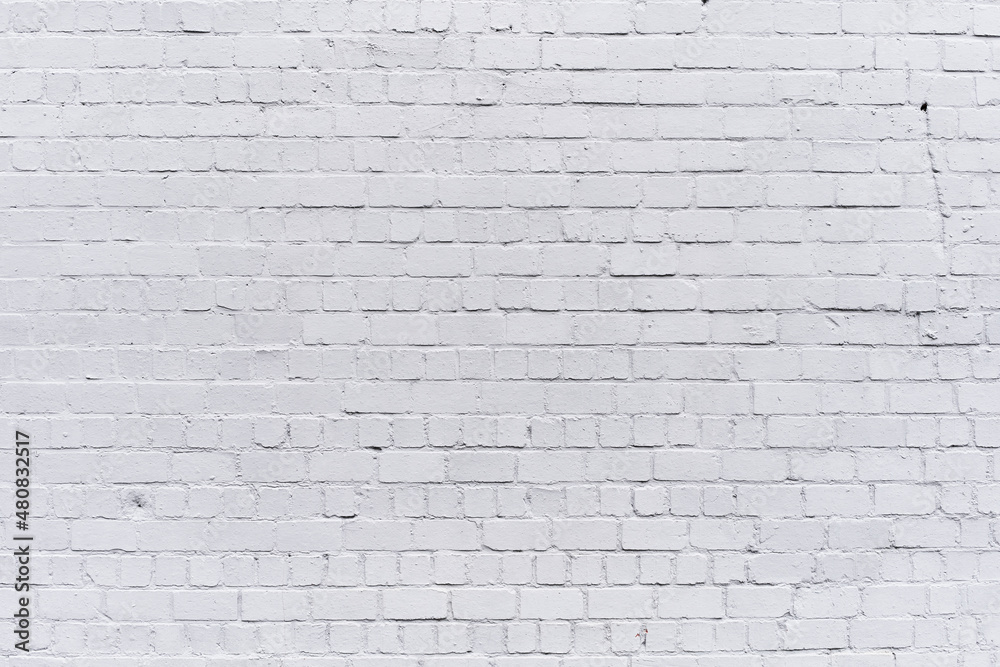 Painted white brick wall surface background