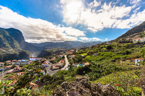 Porto da Cruz on the heights towards the sea, Madeira photo